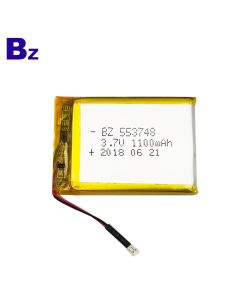Lithium Battery Factory Customized Li-polymer Battery for Beauty and Healthy Life Device BZ 553748 1100mAh 3.7V Lipo Battery