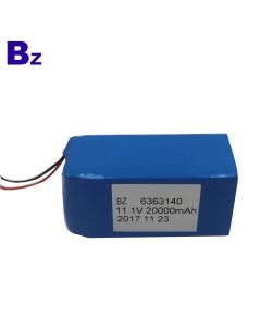 Customized Polymer Li-ion Battery for Medical Devices BZ 6363140 3S 20000mAh 11.1V Rechargeable Lipo Battery