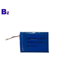 China Lithium Batteries Supplier OEM Battery For GPS Tracking Device BZ 834663 3P 10000mAh 3.7V Rechargeable LiPo Battery