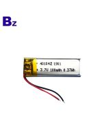 China Lipo Battery Manufacturer OEM Rechargeable Battery For Electric Toys BZ 401042 3.7V 100mAh Li-polymer Battery with KC Certification