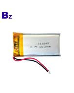 ShenZhen Best Price Lithium Battery for Massage Device BZ 652545 650mAh 3.7V Lipo Battery with KC certification 