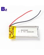 600mAh Li-Polymer Battery With UL Certification