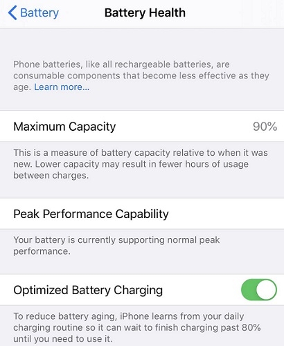 iphone battery health