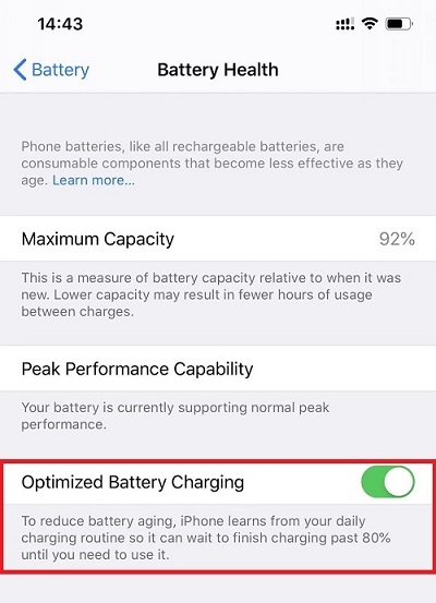 optimized battery charging