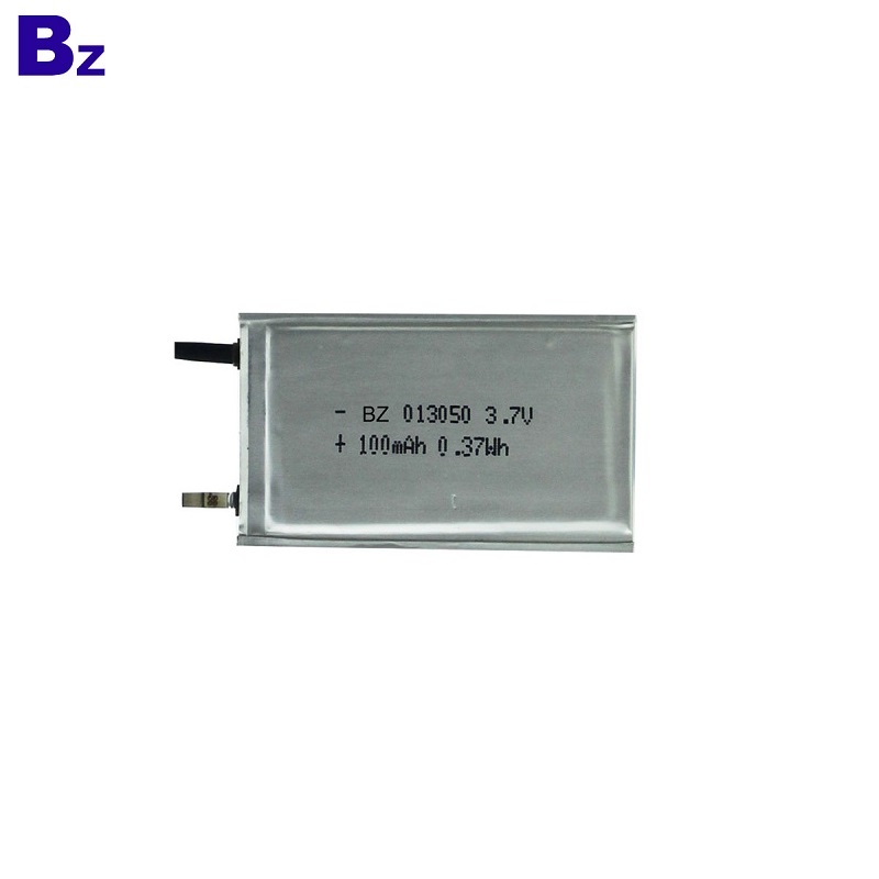 100mah 3.7V Ultra Thin Polymer Li-Ion Battery