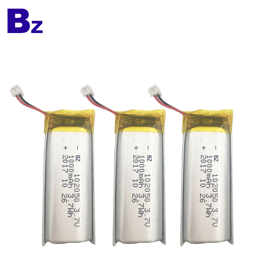 1000mAh 3.7V Rechargeable Li-Polymer Battery