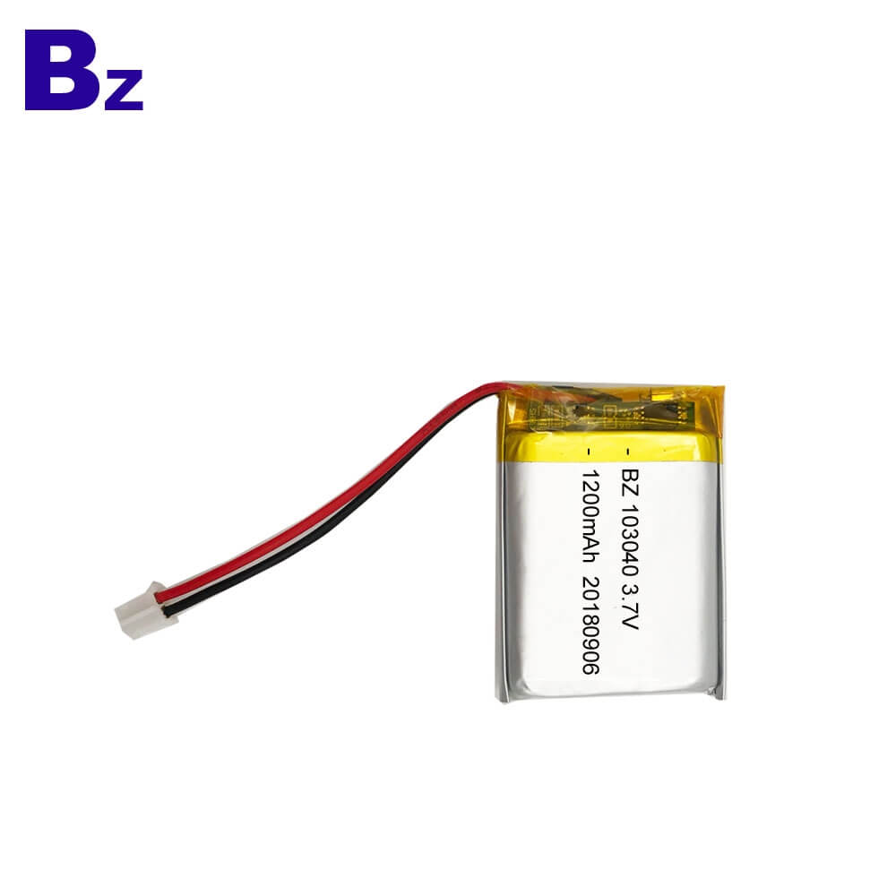 103040 1200mAh 3.7V Li-polymer Battery