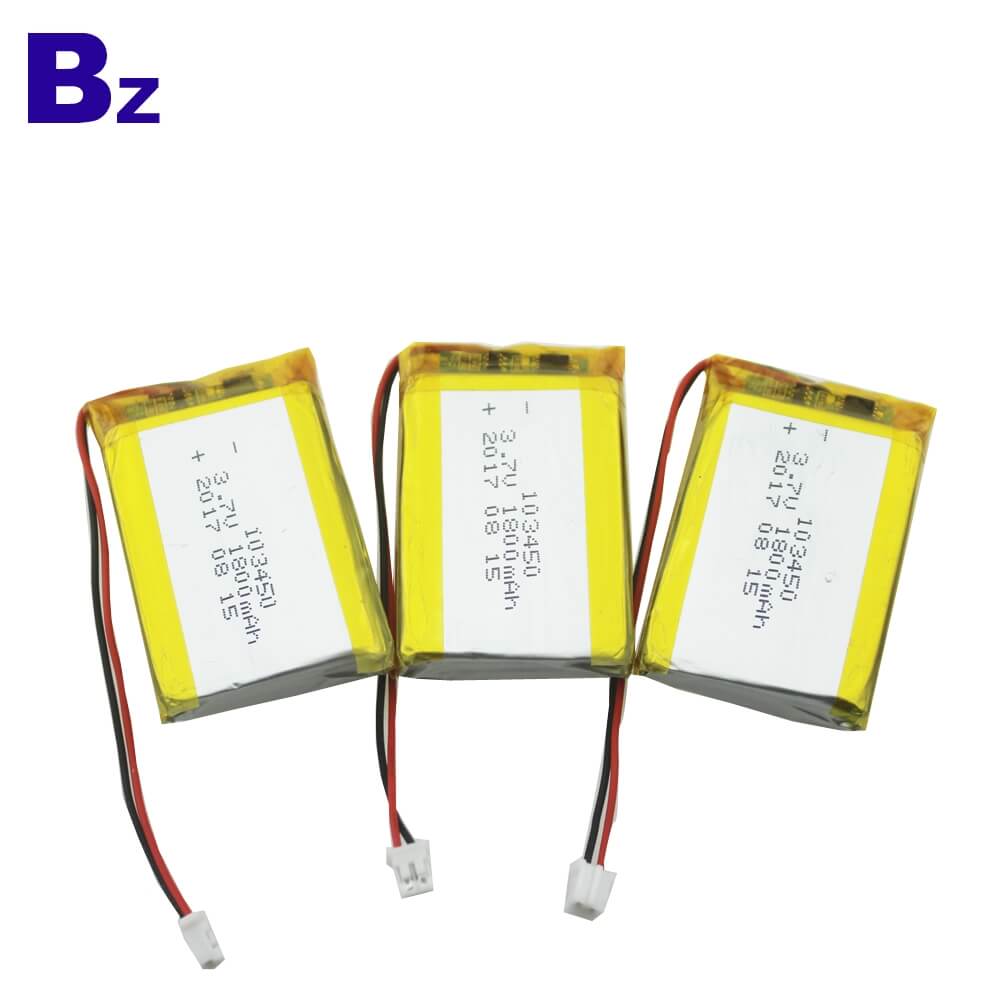 1800mAh 3.7V KC Certification Lipo Battery