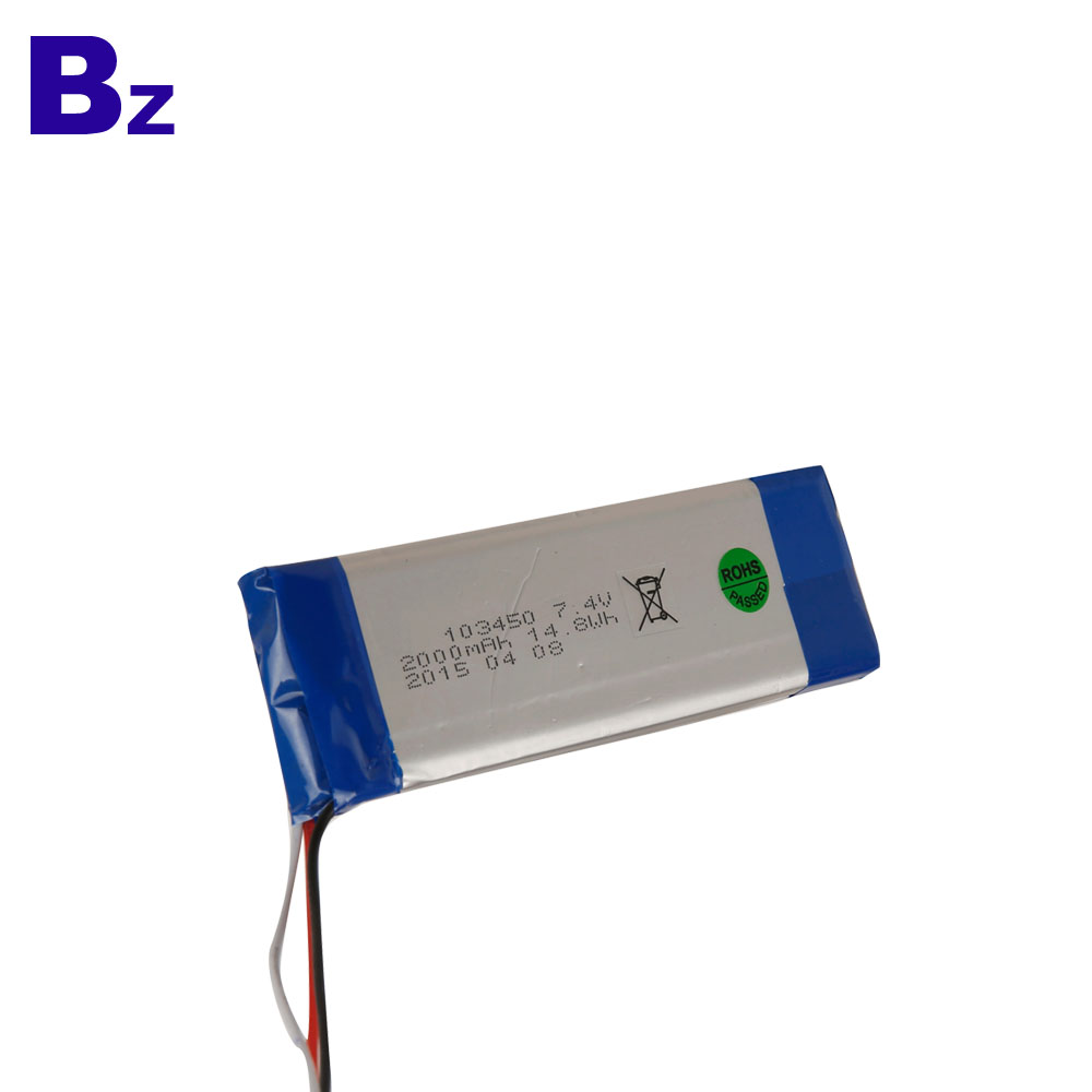 Lithium Battery Manufacturer Supply Battery 2000mah 7.4