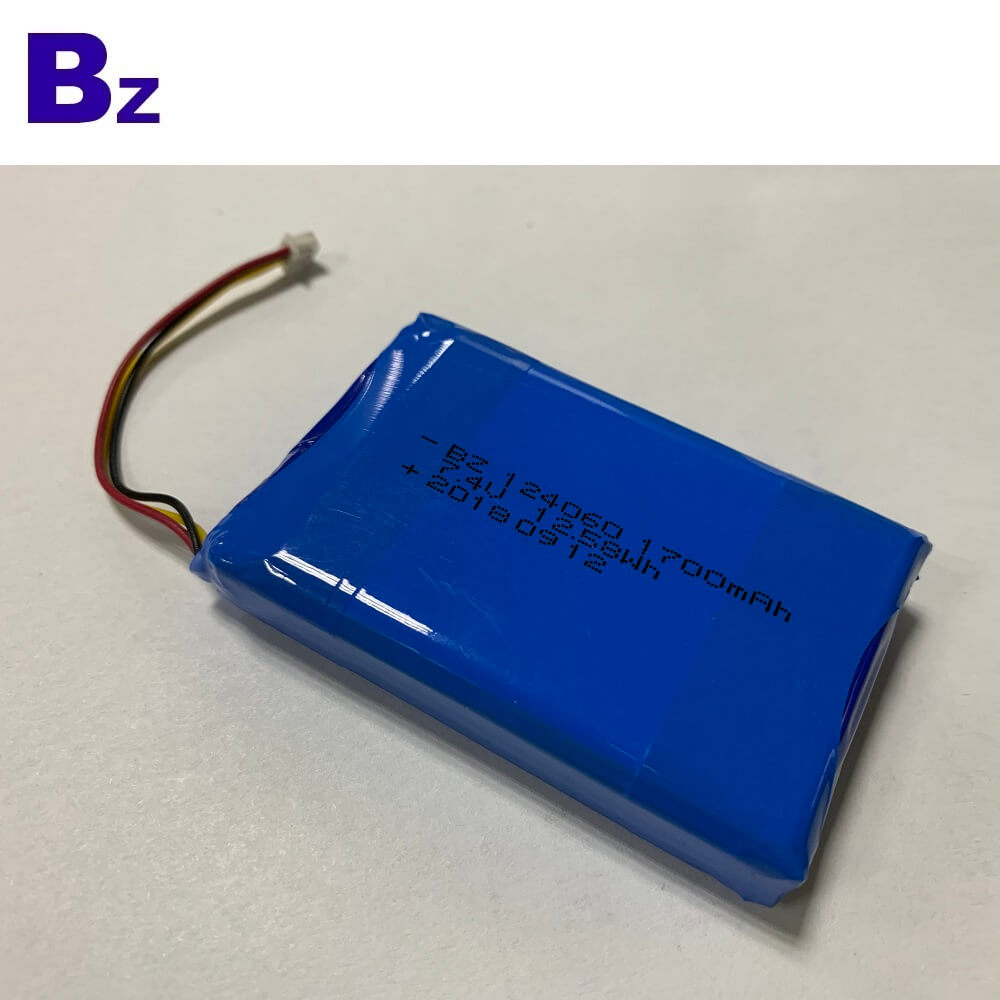 7.4V 1700mAh Lithium Battery with CB Certification