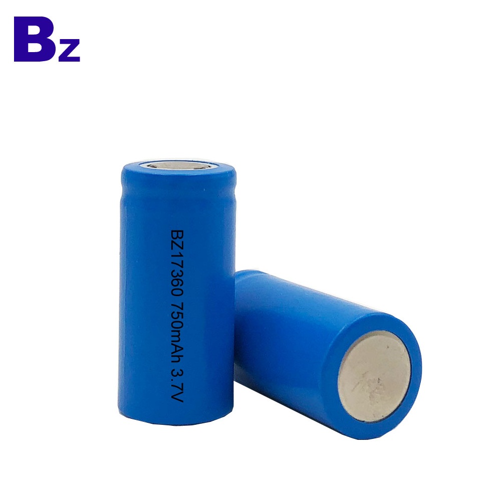 Rechargeable Cylindrical Battery 17360 750mAh