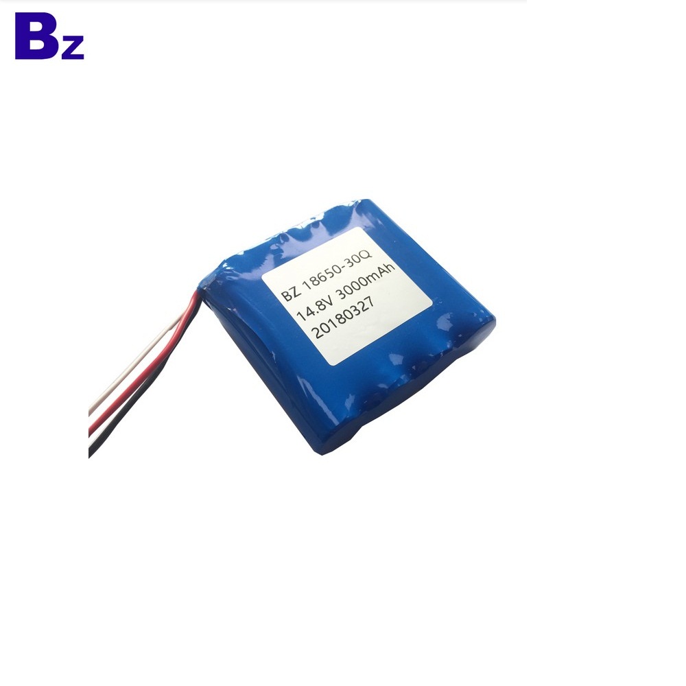 18650-30Q-4S Battery 3000mAh 15A Discharge 14.8V