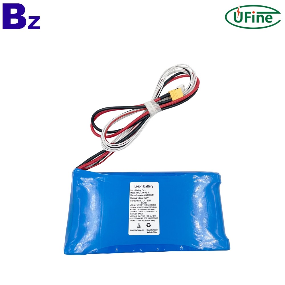 21700-7S1P_25.9V_4000mAh_Lithium_Cylindrical_Batteries_1_