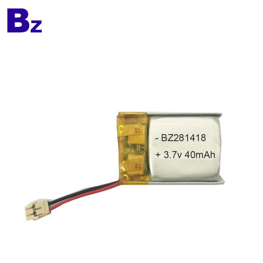 281418 40mAh 3.7V LiPo Battery