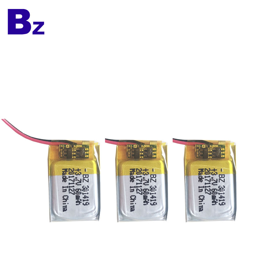 Customized LiPo Battery 60mAh 3.7V