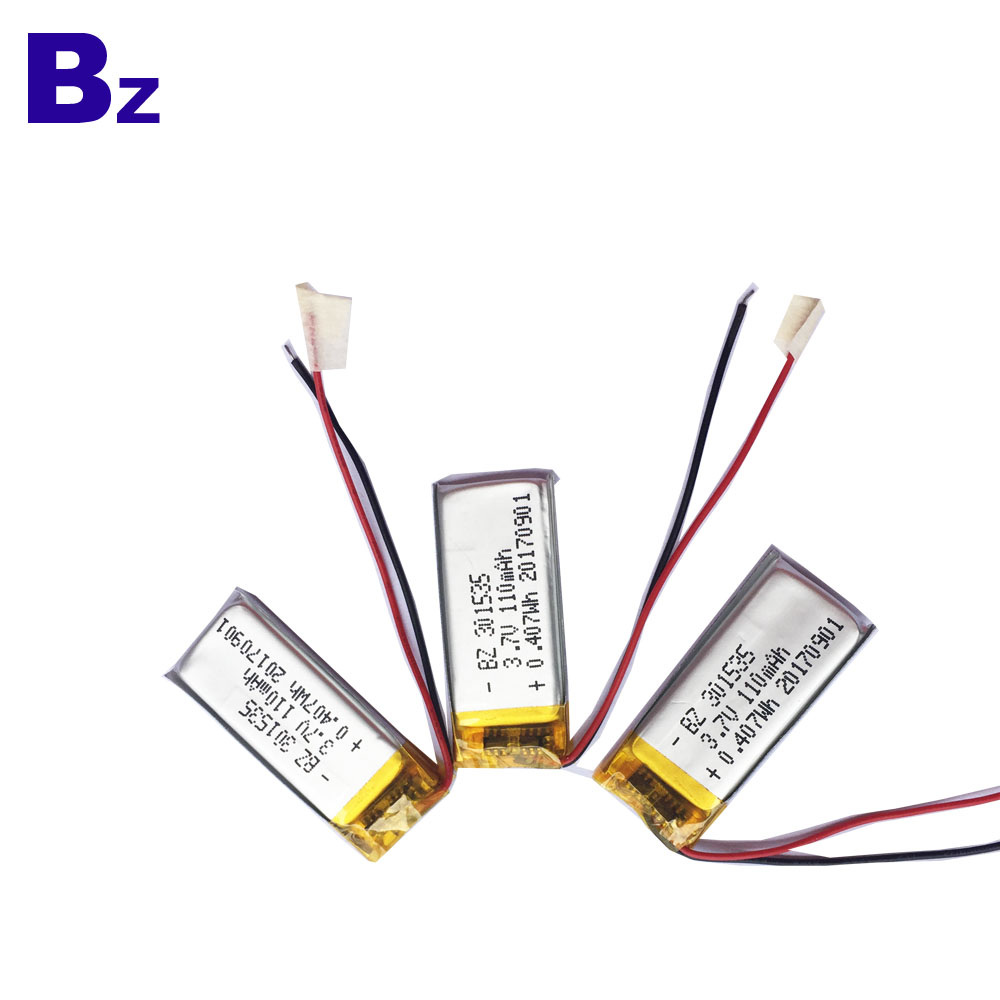 3.7V 110mAh Li-Polymer Batteries