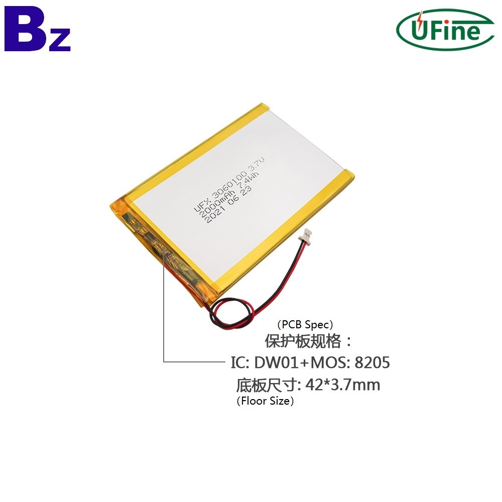 UFX_3060100_2000mAh_3.7V_Li-ion_Polymer_Battery_2_