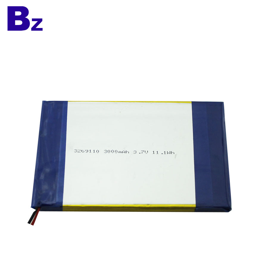 3269110 3000mAh 3.7V Li-polymer Battery