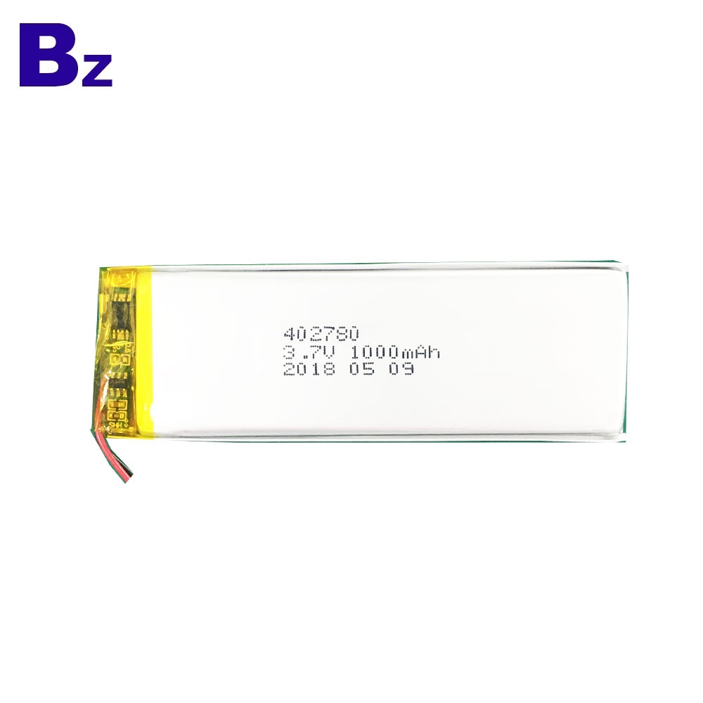 402780 1000mAh 3.7V Lipo Battery 