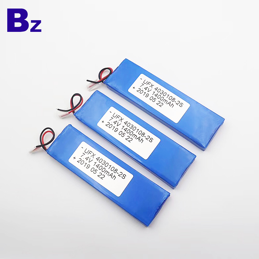 1400mAh Li-Polymer Battery With Wire