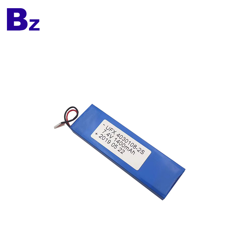 1400mAh Li-Polymer Battery With Wire