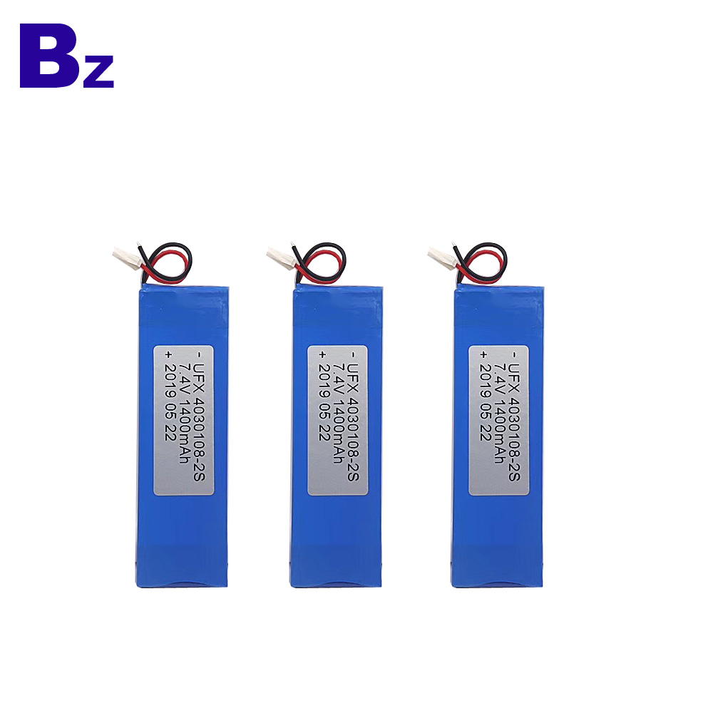 1400mAh Li-Polymer Battery With Wire