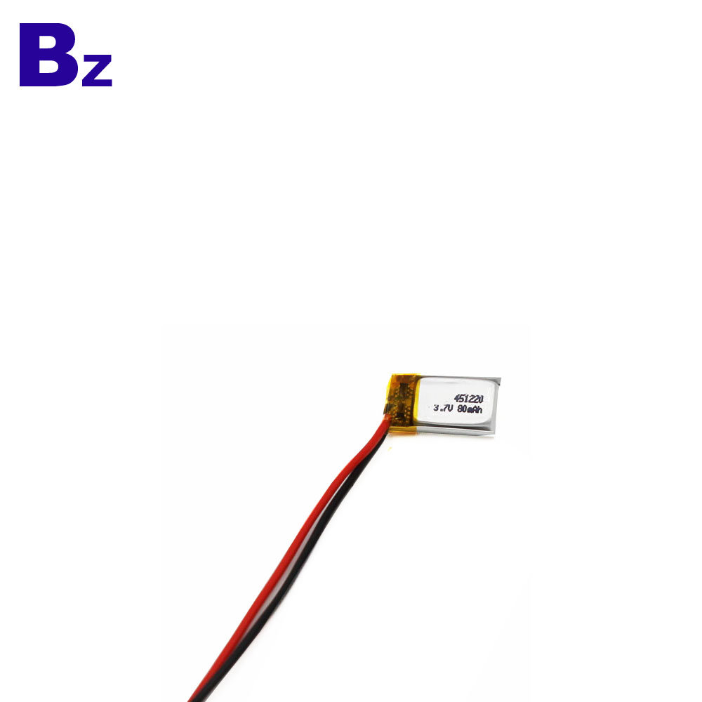 451220 80mAh 3.7V LiPo Battery