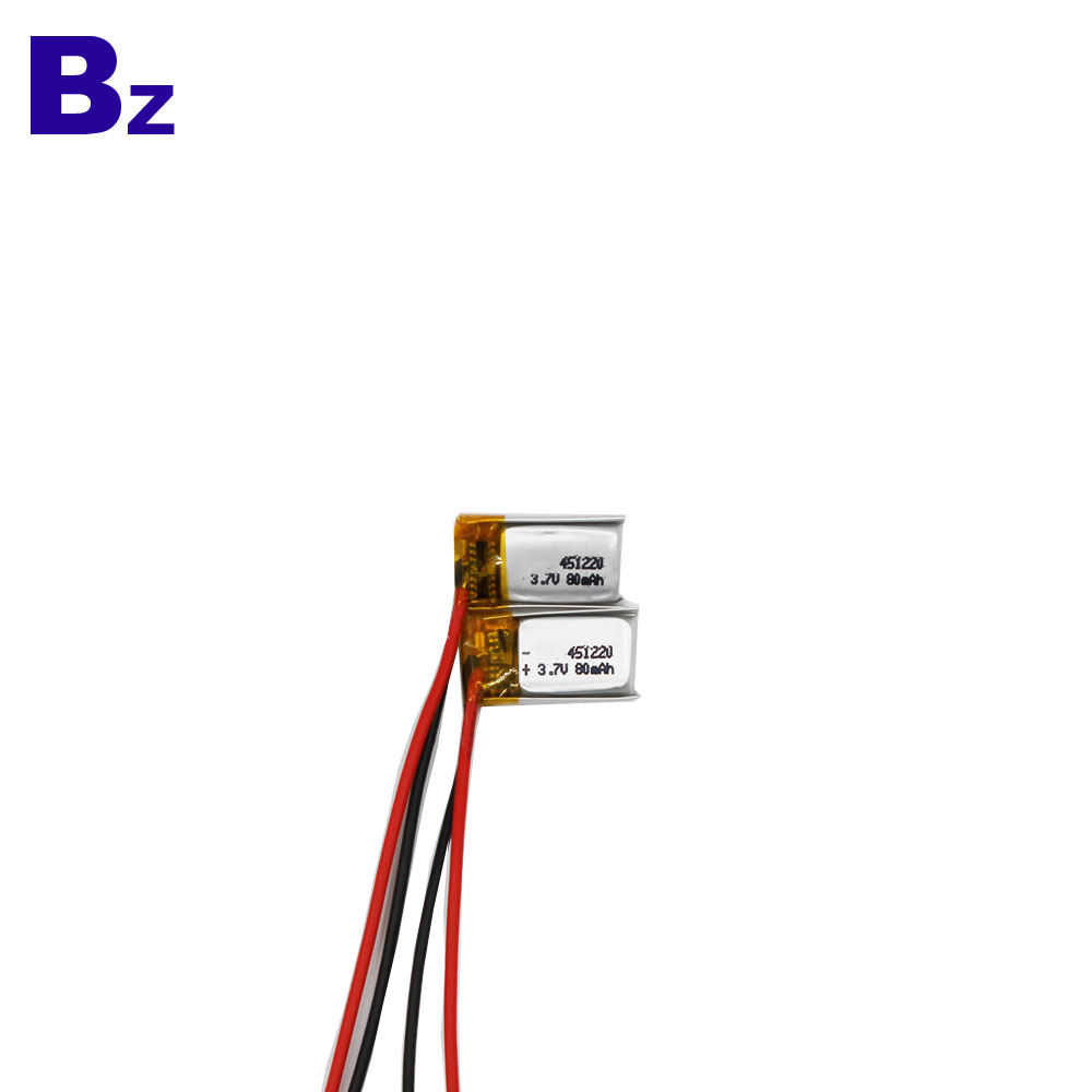 80mAh 3.7V LiPo Battery