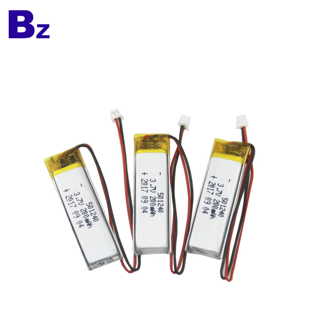 501240 200mAh 3.7V LiPo Battery