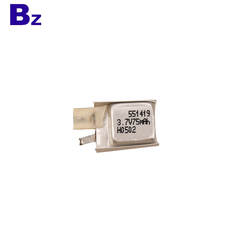 551419 3.7V 75mAh Li-Polymer Battery