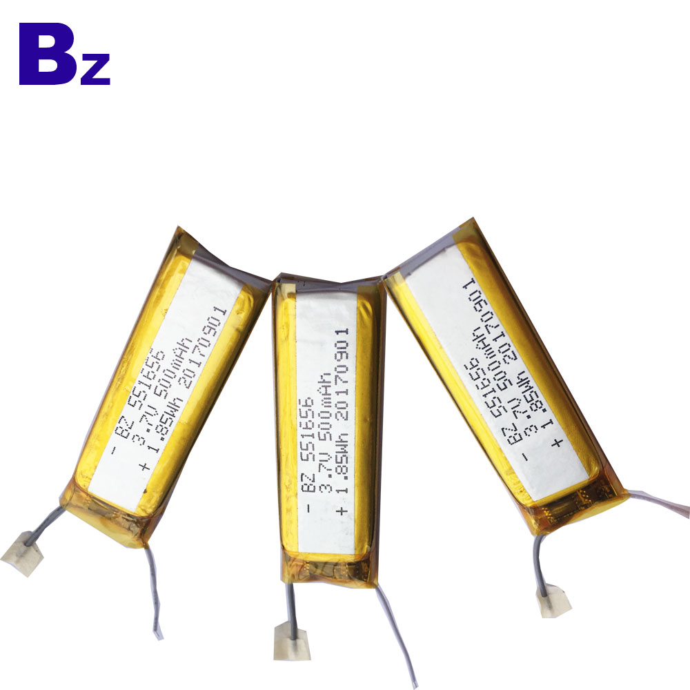 Customized 500mAh 3.7V Battery