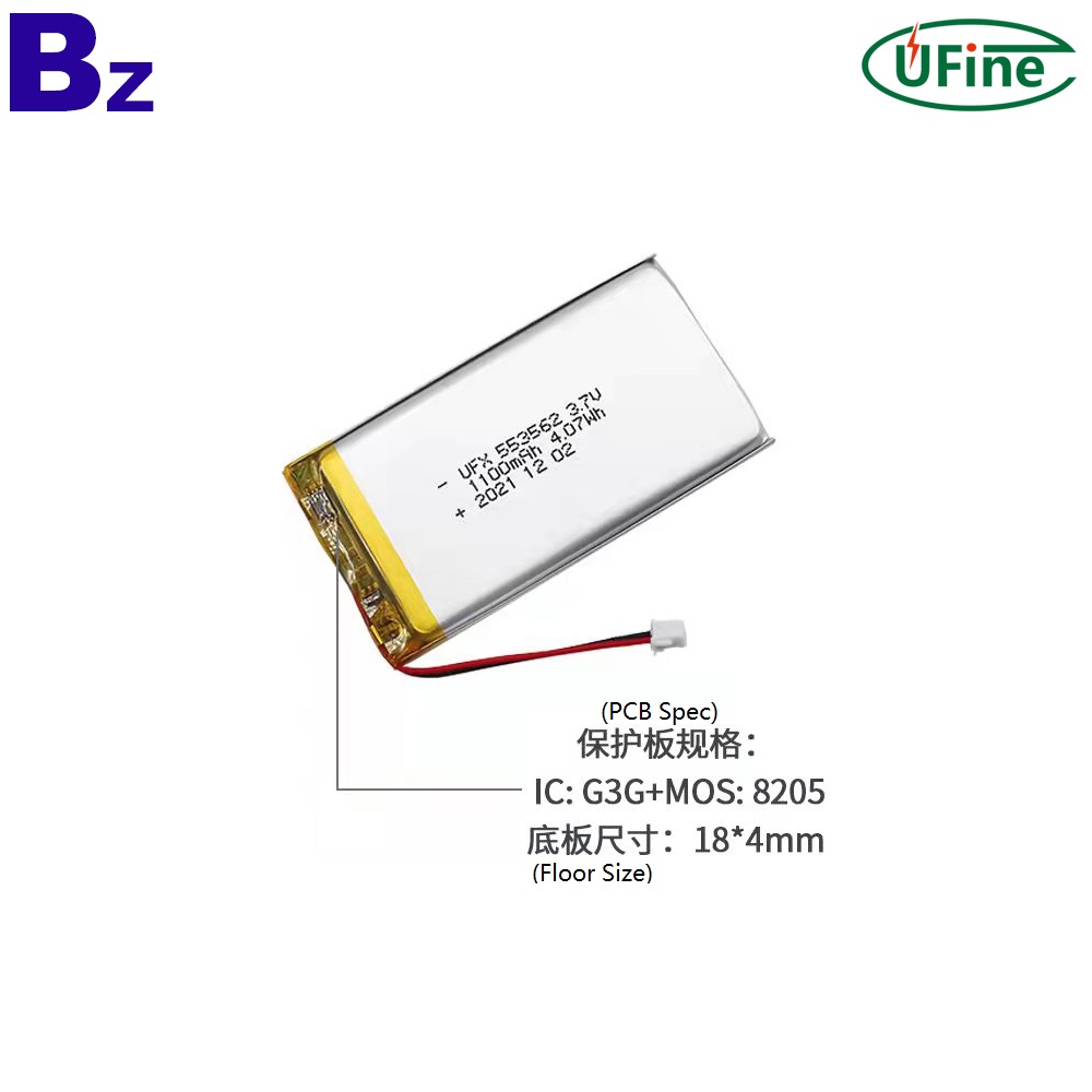 553562_3.7V_1100mAh_Rechargeable_Lithium-ion_Battery-3