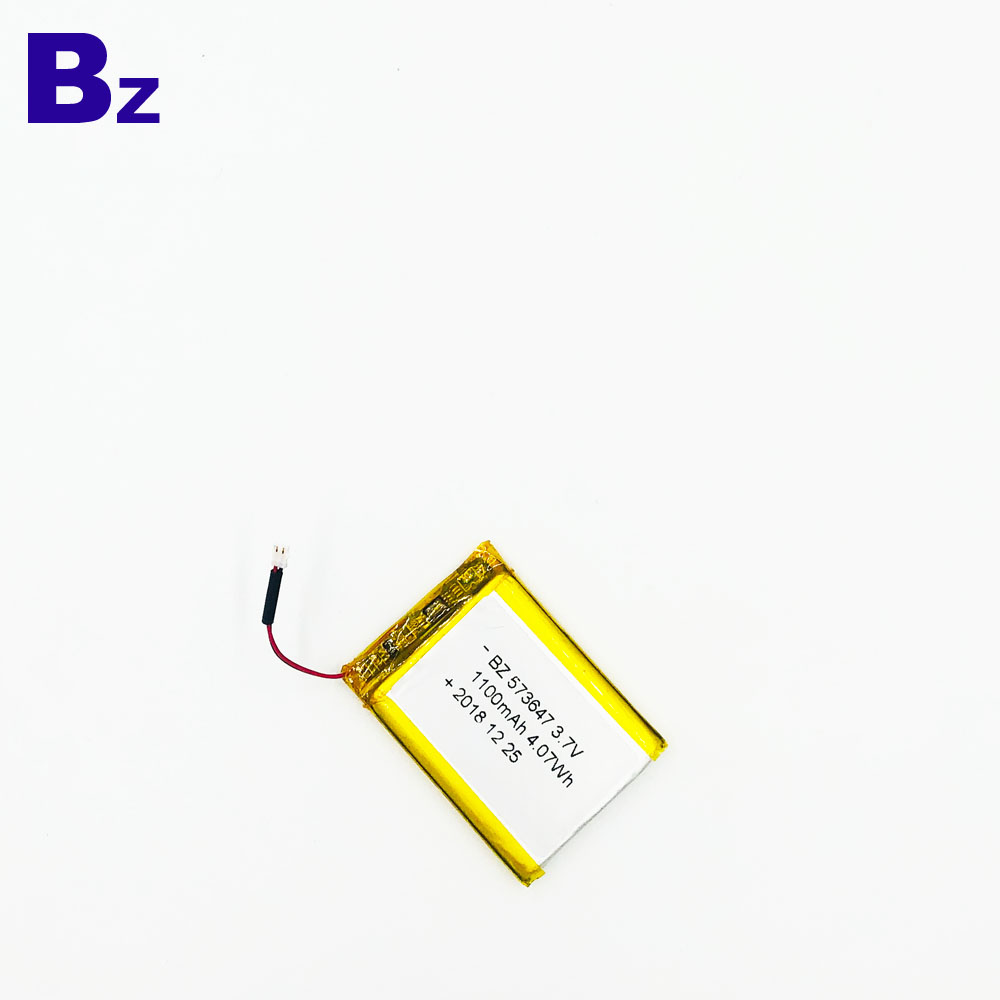 573647 1100mAh 3.7V Li-ion Battery 