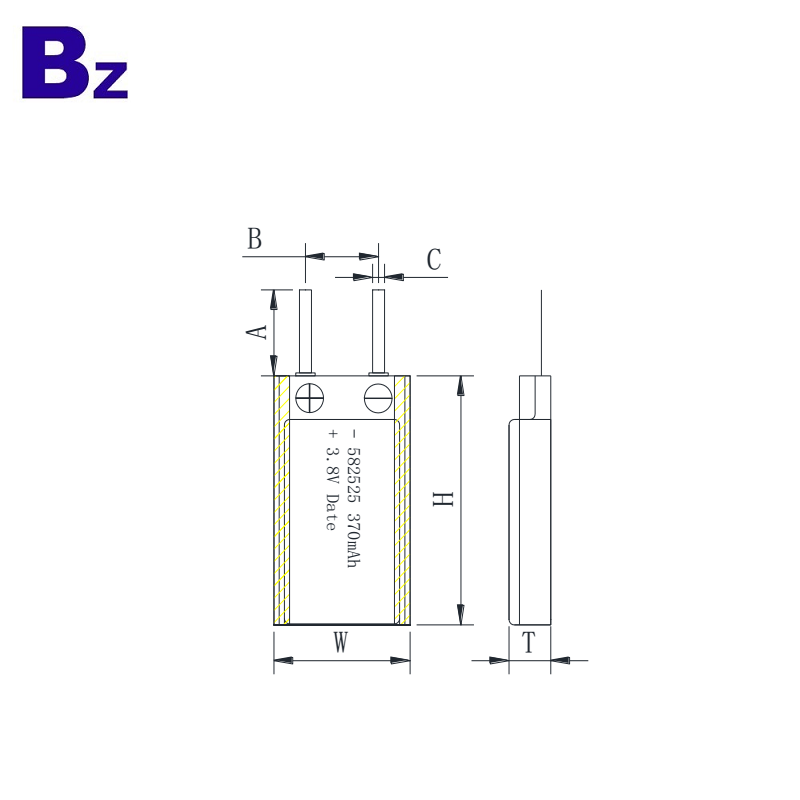  370mAh Lithium Battery with KC Certification