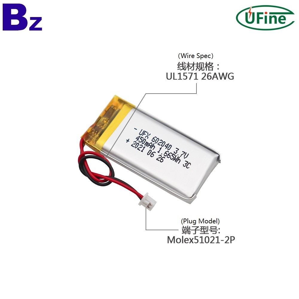 UFX_602040_3.7V_450mAh_3C_Li-Polymer_Battery_with_KC_Certificate_3_