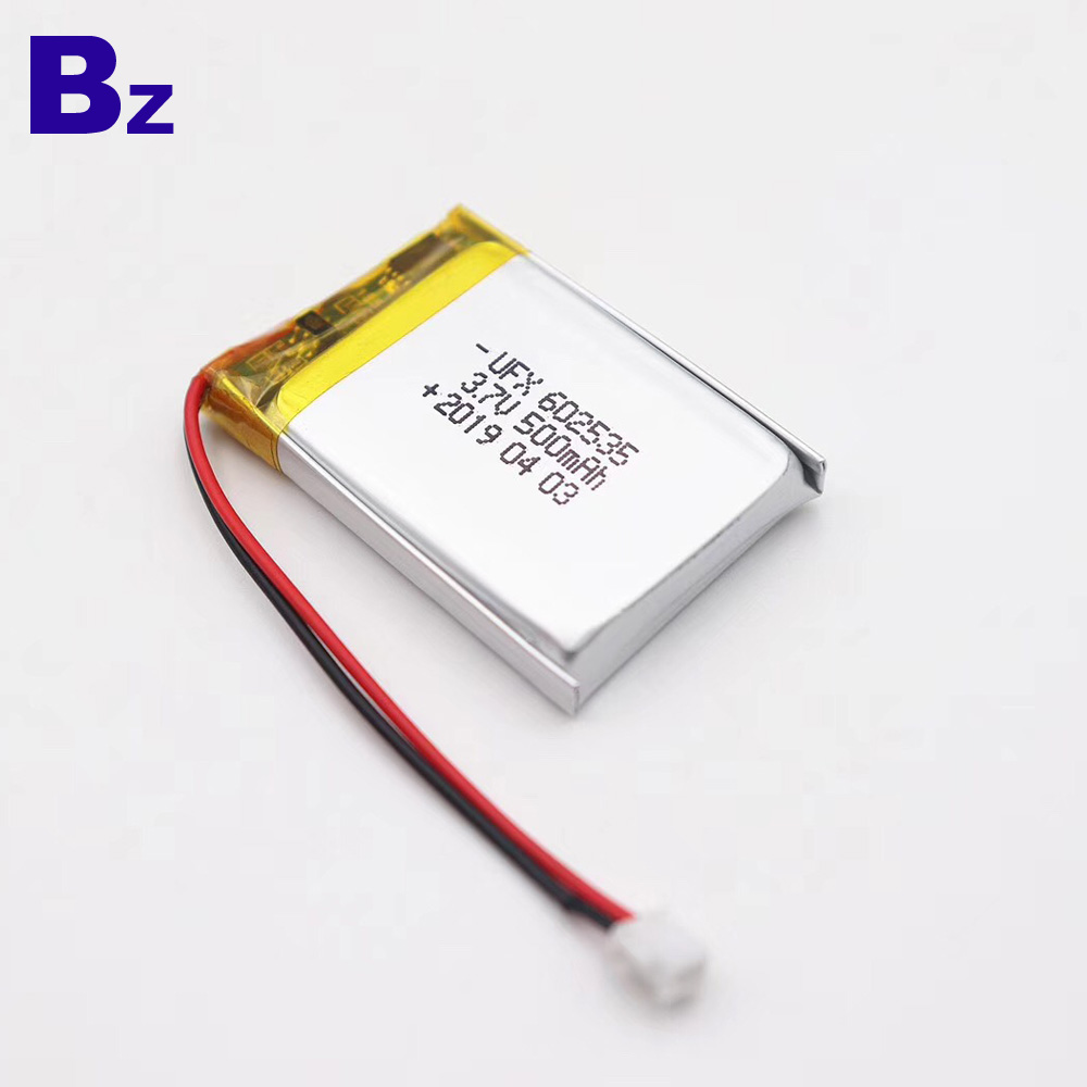Chinese Lithium Battery Factory Customized Battery for LED Table Lamp BZ 602535 3.7v 500mAh Lithium Battery