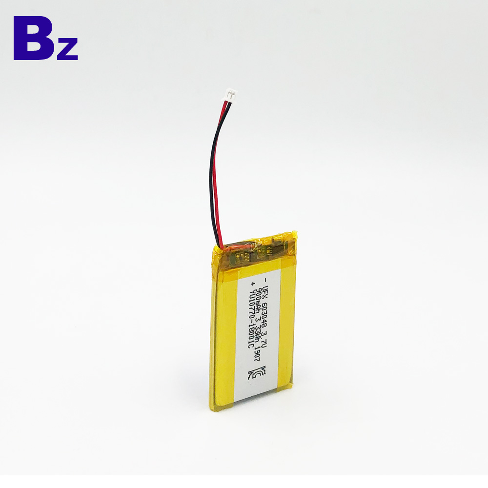 603048 900mAh 3.7V Lithium Polymer Battery