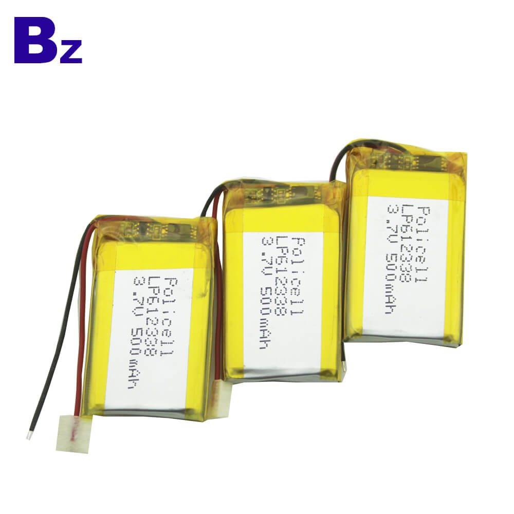 BZ 612338 500mAh 3.7V LiPo Battery
