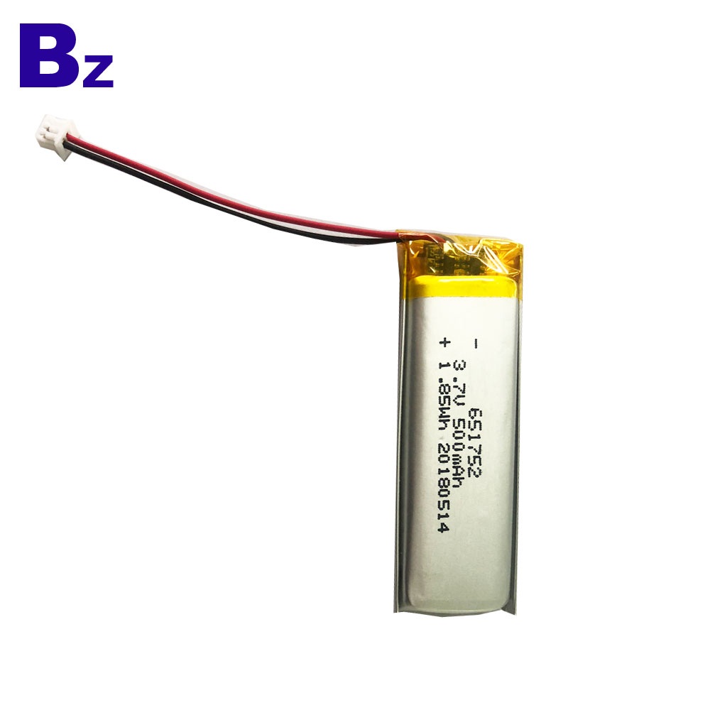 BZ 651752 3.7V 500mAh Lipo Battery