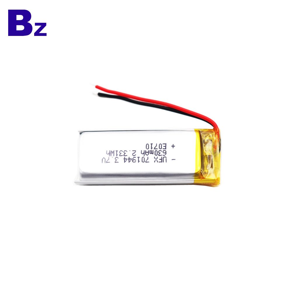 701944 630mAh 3.7V Li-Polymer Battery 