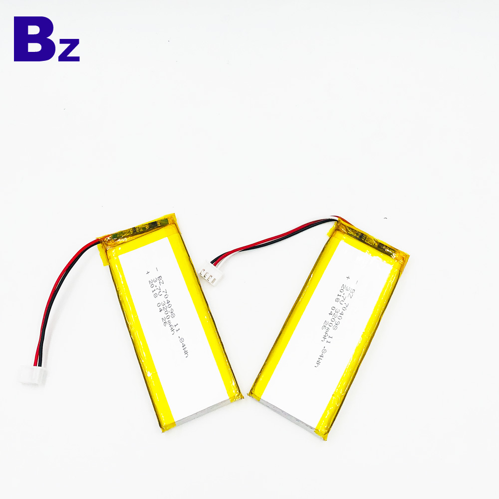 3200mAh 3.7V Polymer Li-ion Battery