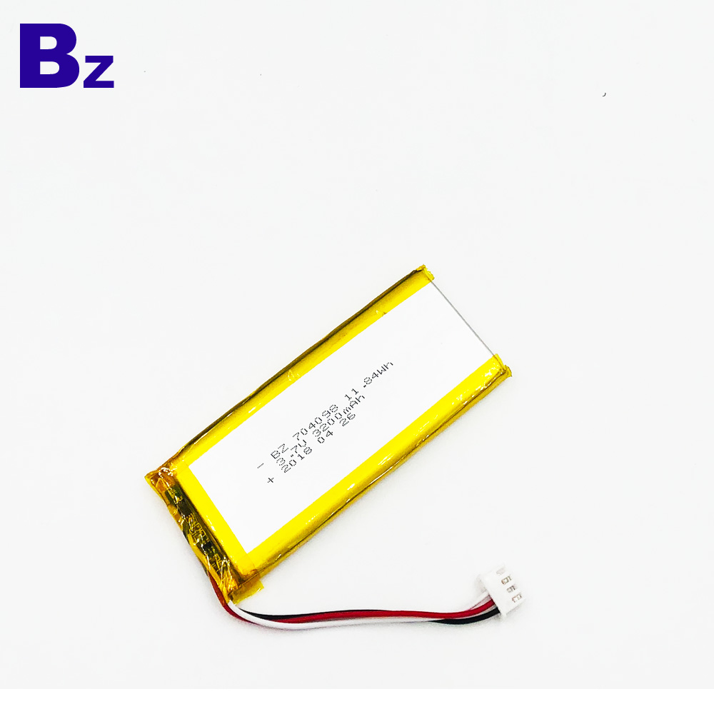 704098 3200mAh 3.7V Polymer Li-ion Battery