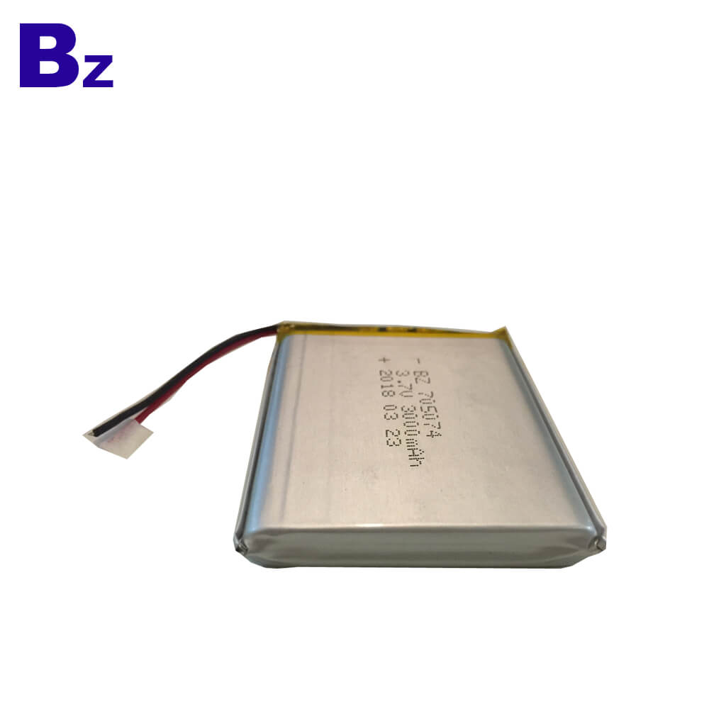 705074 3000mAh 3.7V Lipo Battery