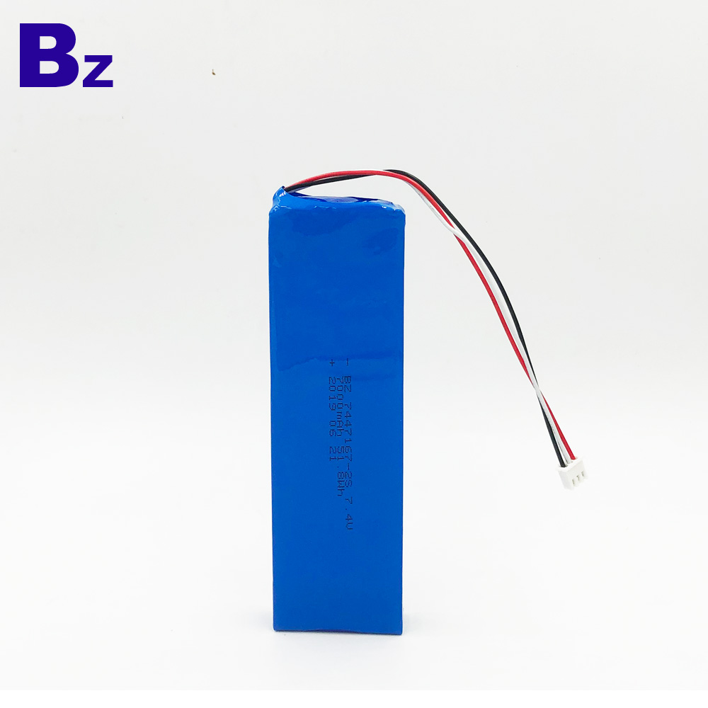 Li-Polymer Battery With Wire and Plug
