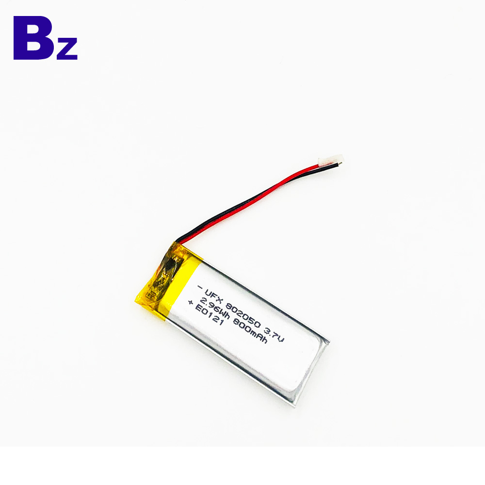 802050 800mAh 3.7V Lithium Polymer Battery 