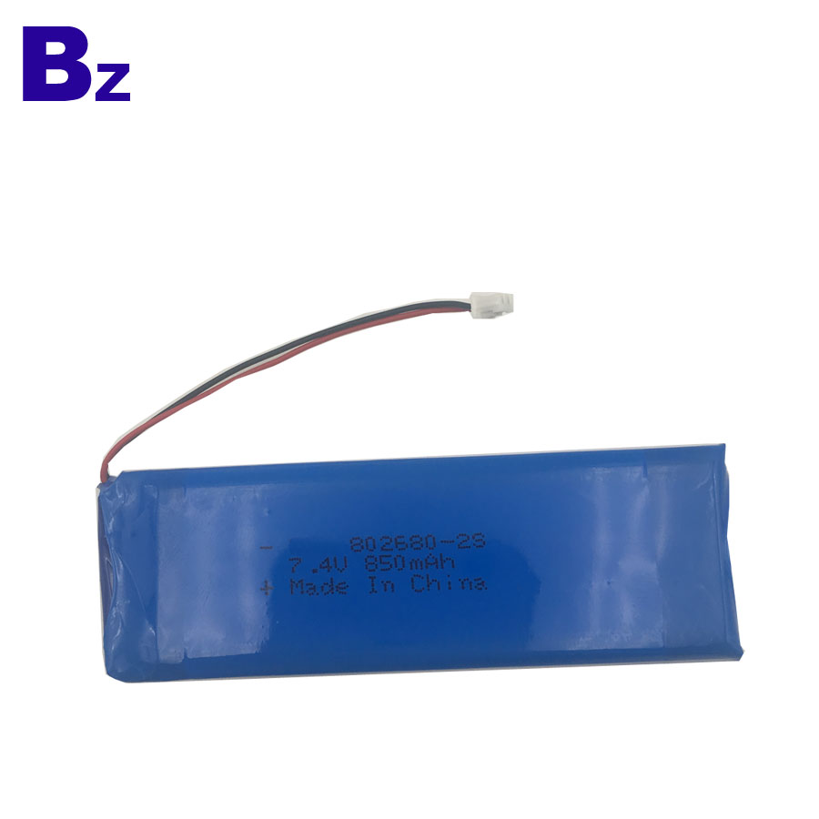 Supply Rechargeable LiPo Battery 850mAh 7.4V