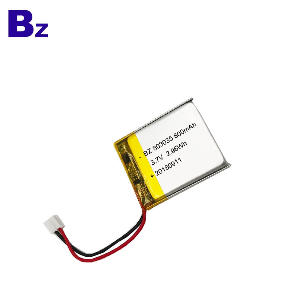 800mAh 3.7V KC Certification Lipo Battery