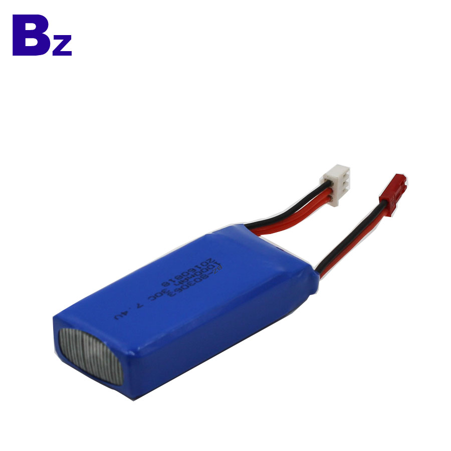 Customized Rechargeable LiPo Battery 1000mAh 7.4V 30C