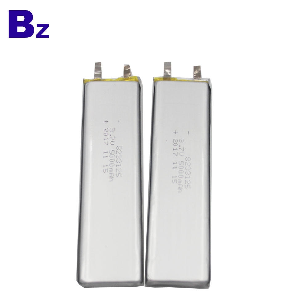 8233125 5000mAh 3.7V Li-Polymer Battery Cell