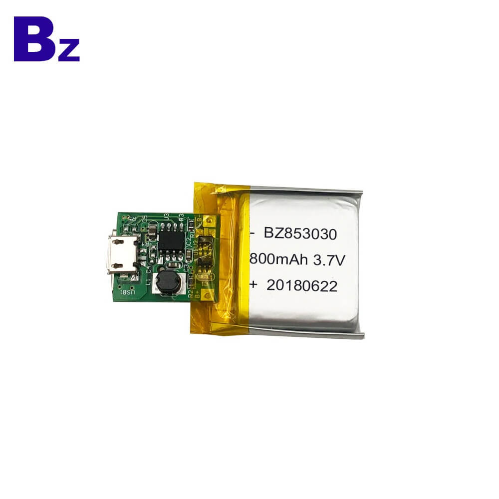 BZ 853030 800mAh 3.7V Lipo Battery
